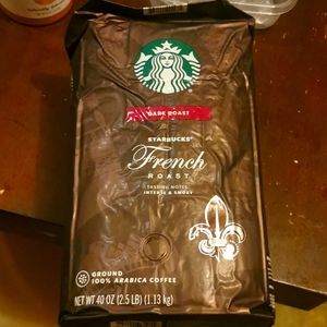 NEW 40 Oz. Starbucks Dark Roast French Roast Ground Coffee best by Feb82022